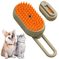 3-in-1 Pet Steam Brush – One-Touch Spray Grooming Tool with 360° Rotating Handle, Steam Massage Comb, Hair Removal & Deshedding Brush for Cats & Dogs – Multifunctional Pet Cleaning & Grooming Tool