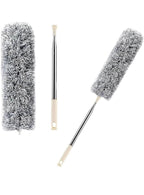 Microfiber Feather Duster for Cleaning with Telescopic Extension Pole Long Upto 100 Inches