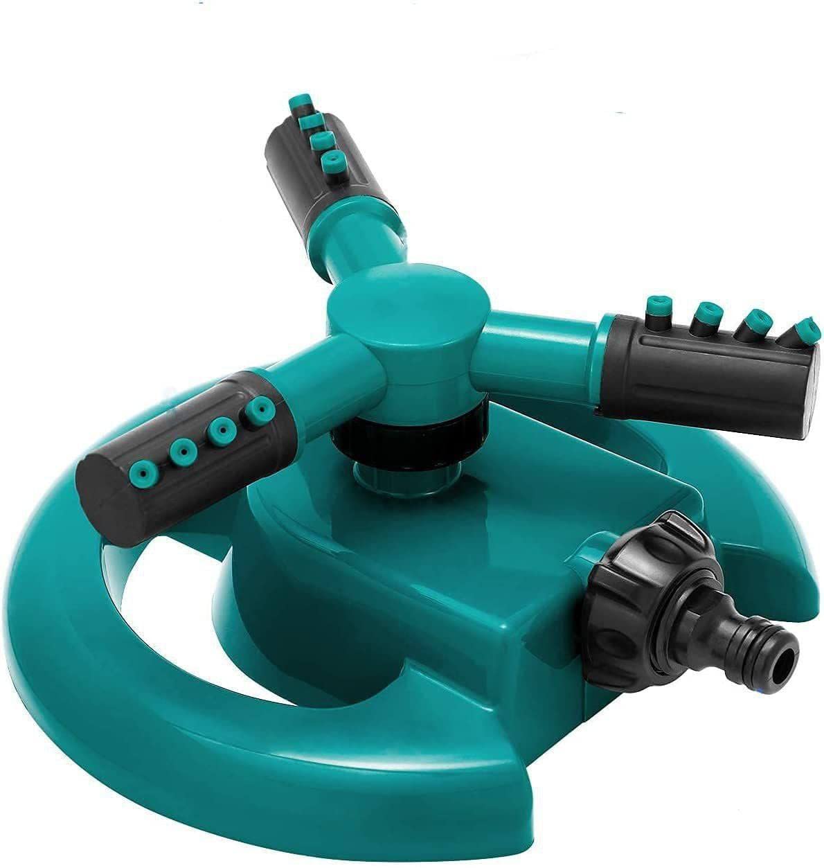 Garden Sprinkler, Adjustable 360 Degree Rotation Lawn Sprinkler, Large Area Coverage, Multipurpose Yard Sprinklers for Plant Irrigation and Kids Playing