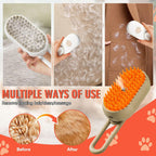 3-in-1 Pet Steam Brush – One-Touch Spray Grooming Tool with 360° Rotating Handle, Steam Massage Comb, Hair Removal & Deshedding Brush for Cats & Dogs – Multifunctional Pet Cleaning & Grooming Tool
